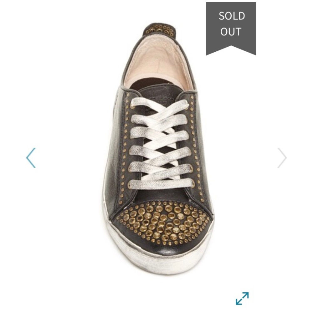 Frye “Kira” leather studded sneakers